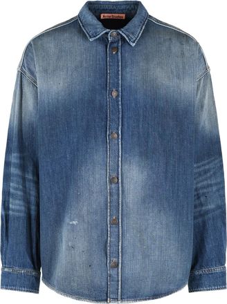 Acne Studios Blue Cotton Shirt