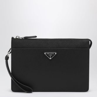 Prada Black Saffiano leather pouch