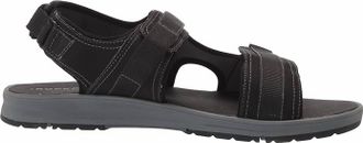 Rockport Mens Lucky Bay Sport 3 Strap Sandal In Black Nbk