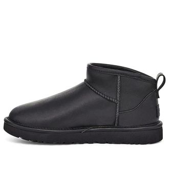 UGG (WMNS) UGG Classic Ultra Mini Leather Black 1117534-BLK