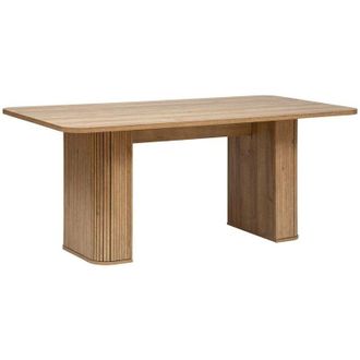 Atmosphera Tavolo da pranzo colva in impiallacciato effetto legno l180cm - Atmosphera cr&eacute;ateur dint&eacute;rieur