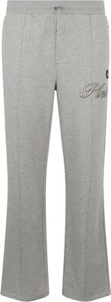 Philipp Plein Tracksuit Pants Basic - Heren - Sweatpants - Grijs - L - Katoen - Broeken