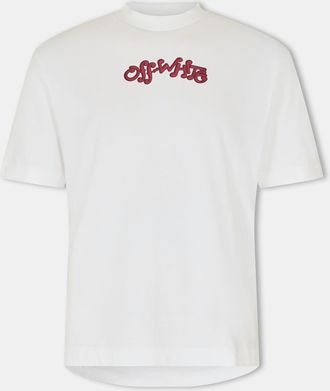 Off-white Mens Off White Off Music Tee in White/Red - Size X-Small