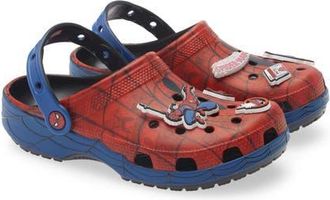 Crocs Marvel Spider-Man Web Classic Clog in Red Multi at Nordstrom, Size 10