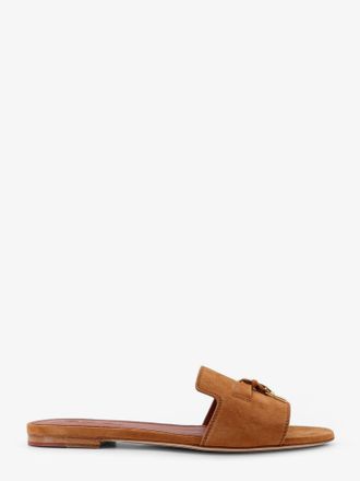 Loro Piana Sandali flat Summer Charms in suede - LORO PIANA - gender_Woman