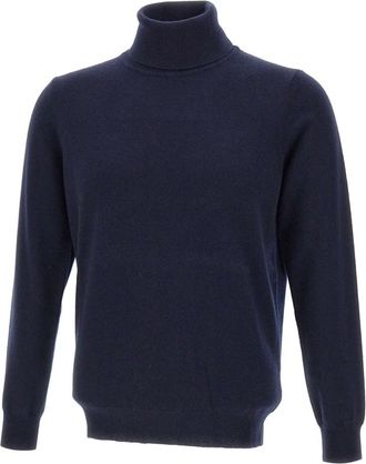 KANGRA Turtleneck Sweater - Heren - Cashmere truien - Blauw - S - Kasjmier - Truien & Vesten