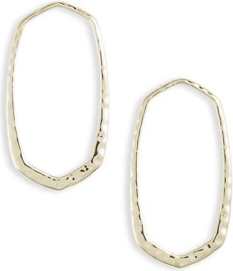 Kendra Scott Zorte Open Hexagon Earrings in Gold Metal at Nordstrom