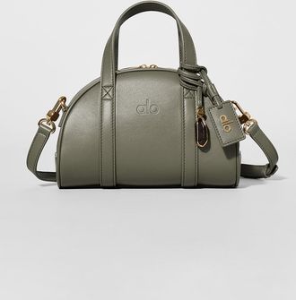 Alo Mini Odyssey Bag in Olive Tree Leather Green