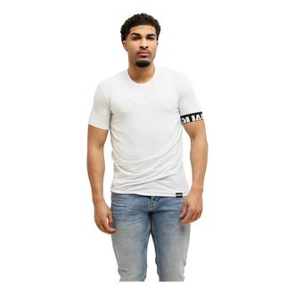 Dsquared2 T-Shirts, male, White, Size: XL Round Neck T-Shirt