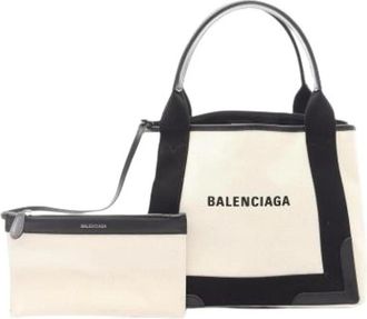 Balenciaga Pre-owned Tote Bags, female, Beige, Size: ONE SIZE Pre-owned 339933 Tote Bag