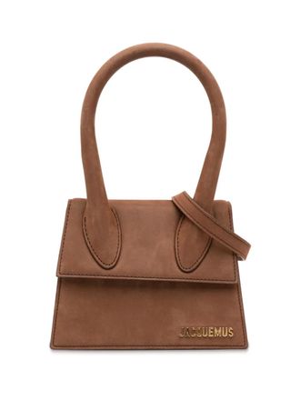 Jacquemus 2018-2025 Nubuck Le Chiquito Moyen satchel - Marrone