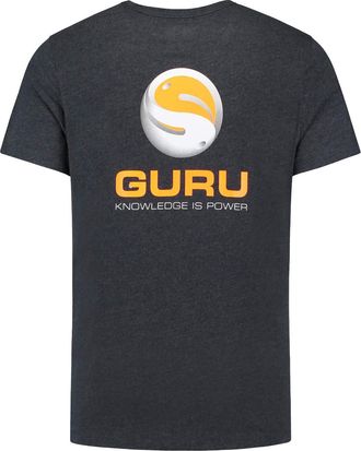 Guru Brush Logo T-Shirt Heather Charcoal L
