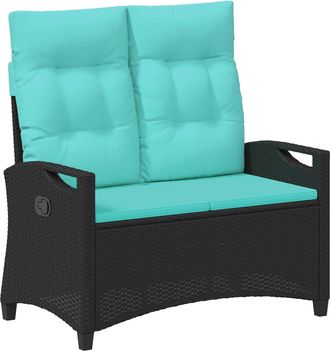vidaXL Banco De Jard&iacute;n Con Almohada 105 X 60 X 112 Cm Acero Vidaxl