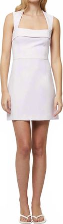 French Connection Whisper Collar Mini Dress In Sweet Pink