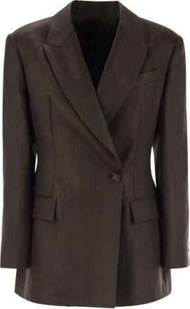 Brunello Cucinelli Blazer doppiopetto - Marrone