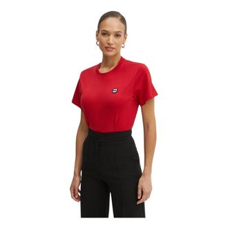 Karl Lagerfeld Dames, Tops, Rood, Maat: XS Katoen