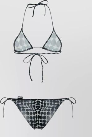 Jean Paul Gaultier stretch polyester bikini halter neck triangle