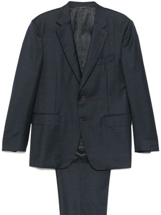 Canali wool suit - men - Cupro/Wool - 50 - Blue