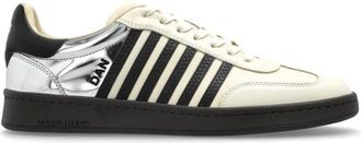 Dsquared2 Sportschoenen Boxer - Heren - Sneakers - Beige - 43 EU - Leer - Schoenen