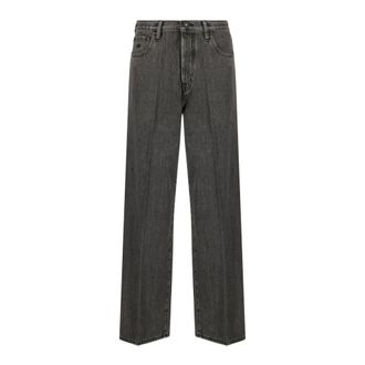 Jacob Cohen Jeans, Dames, Grijs, W25, Katoen, Wide Leg Katoenen Jeans