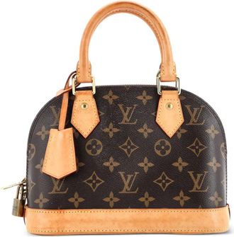 Louis Vuitton Alma handtas BB crossbodytas met monogram canvas - Bruin