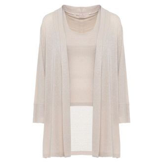 Marella Dames, Truien, Beige, Maat: S Tweed