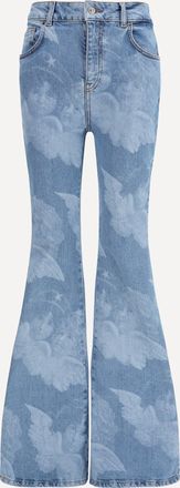 Fiorucci Jeans flare skinny con stampa Angeli Woman 26