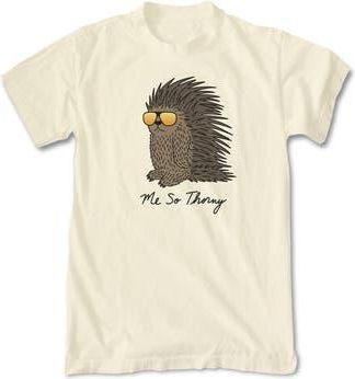 Riot Society Me So Thorny Cotton Crew T-Shirt in Cream at Nordstrom Rack, Size Xx-Large