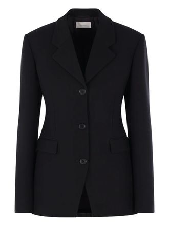 The Row Fontana blazer - women - Virgin Wool/Silk - 6 - Black