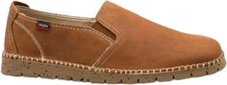 Callaghan Nubuck Mocassin met Contraststiksels - Heren - Loafers - Bruin - 40 EU - Leer - Schoenen