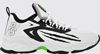 Plein Sport Sneakers basse in mesh multicolor con tirante e suola dentellata