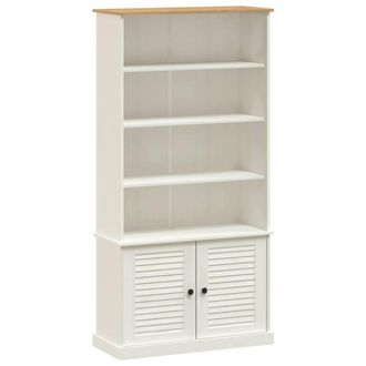Berkfield Home Bookcase VIGO White 85x35x170 cm Solid Wood Pine | Size: 85 x 35 x 170 cm