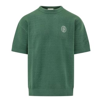Dr&ocirc;le de Monsieur Knit T-shirt - male - Drole de Monsieur - T-Shirts - Green - XL - Tops