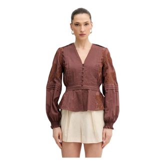 Silvian Heach Mujer, Blusas y Camisas, Marr&oacute;n, Talla: S