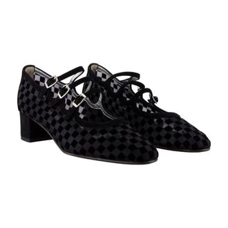 Carel Womens Kinight Pump Black Calfskin