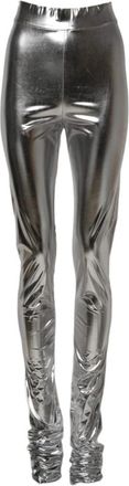 Dolce & Gabbana Slim Fit Leggings Broek - Dames - Leggings - Grijs - XS - Polyester - Broeken