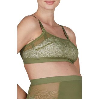 Cache Coeur Dahlia underwired maternity and nursing bra in Khaki at Nordstrom, Size Xx-Large