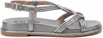 Bibi Lou Womens Brescia Open Toe Sandal In Silver