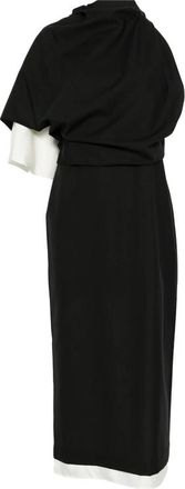 R&oacute;he Draped One-shoulder Maxi Dress