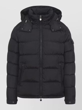 Moncler maya padded hooded jacket straight hem