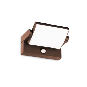 Netlighting SWIPE LED Outdoor Motion Sensor Wall Lamp Coffee 3000K IP54 in Brown
