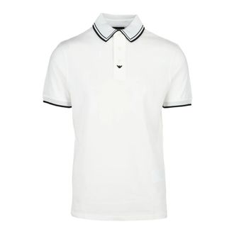 Emporio Armani Polo - Heren - Polos - Wit - XL - Katoen - Tops