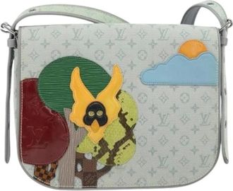 Louis Vuitton Pre-owned Cross Body Bags, female, Gray, Size: ONE SIZE Pre-owned Conte de fees musette shoulder bag
