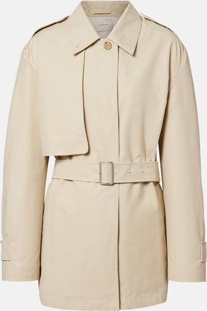 Vince Cotton-blend cropped trench coat
