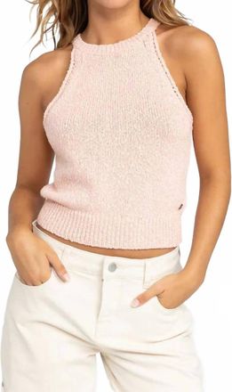 Roxy Cactus Fields Sweater Tank In Melon