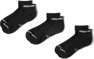 Nike Jordan Everyday Elevated No-Show Socks (3 Pairs) in Black | IR6321-010