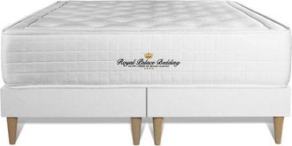 Royal Palace Bedding Royal Palace Bedding - Base Tapizada Blanco + Colch&oacute;n Con Espuma Viscoel&aacute;stica 200 X 200