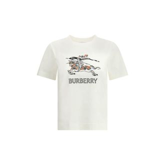 Burberry Witte Katoenen T-Shirt