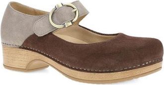 Dansko Bonny Mary Jane Clog in Chocolate/Taupe at Nordstrom, Size 10.5-11Us
