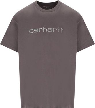 Carhartt Work in Progress T-SHIRT S/S RIVET SCRIPT MANTA CARHARTT WIP